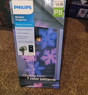 Philips Motion Projector with Rotating Snowflakes